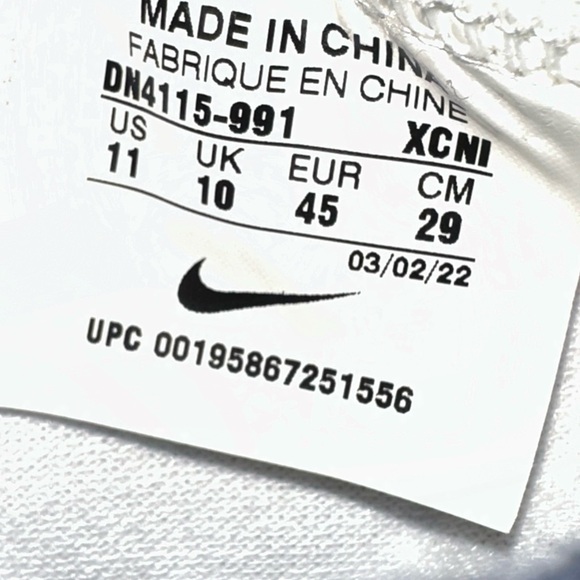 Nike By You Blazer Men’s Size 11 US *New with og Box* White Blue Black - Picture 12 of 12